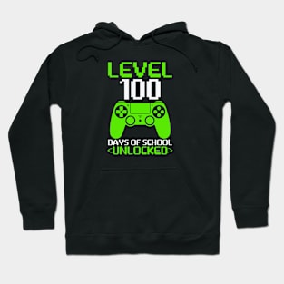 Level 100 Days Of School Unlocked - Student Gamer Hoodie